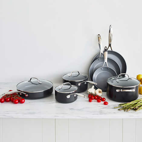 NEW - GreenPan Valencia Pro Ceramic 11-piece Cookware Set - Retail $179