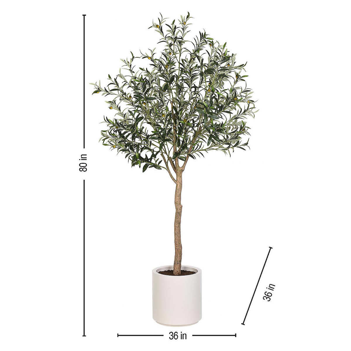 NEW - Costco - Faux 6.5' Olive Tree - Retail $179