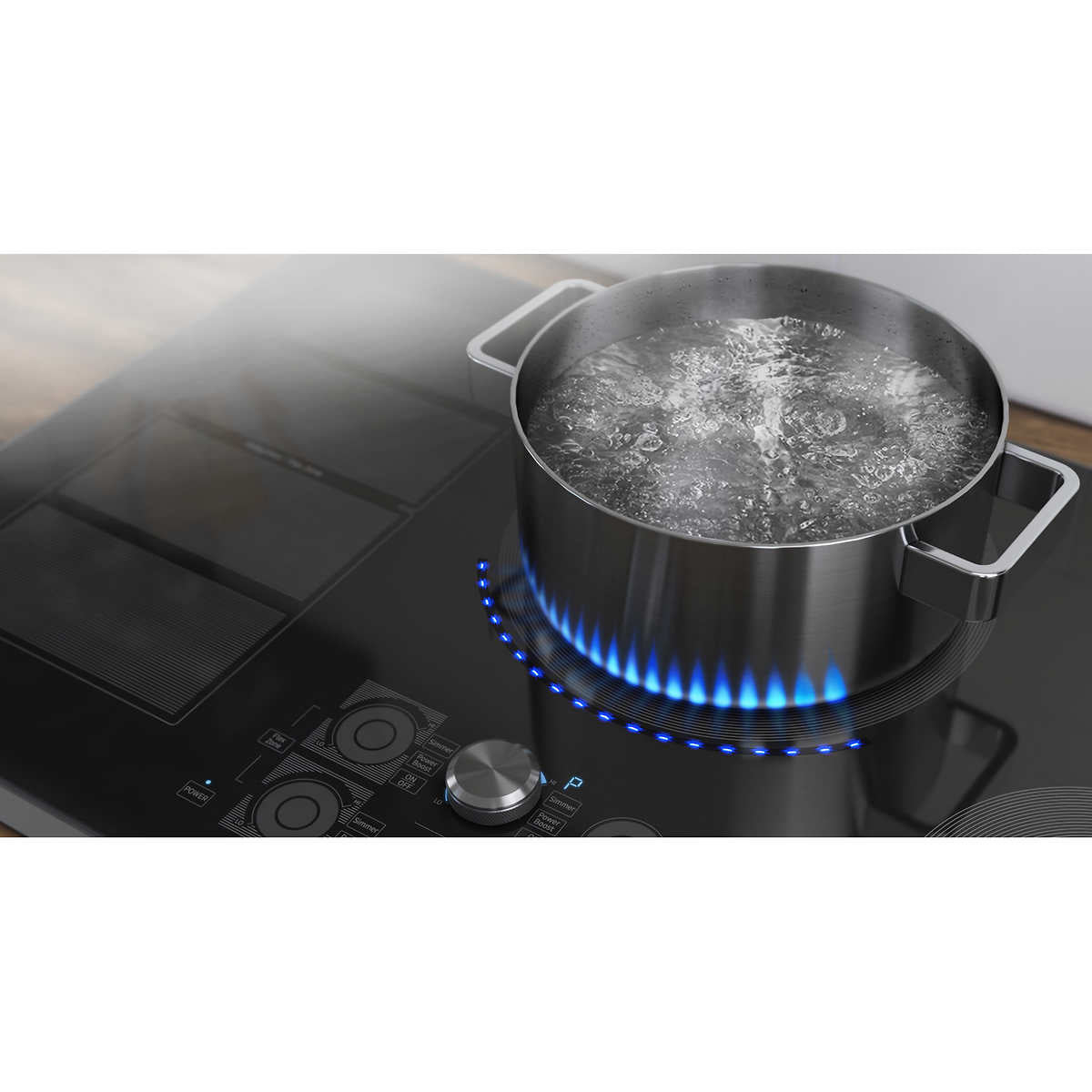 NEW - Samsung 36 in. 5-Element INDUCTION Cooktop with Wifi Connectivity Model: NZ36K7880US - Retail $2499