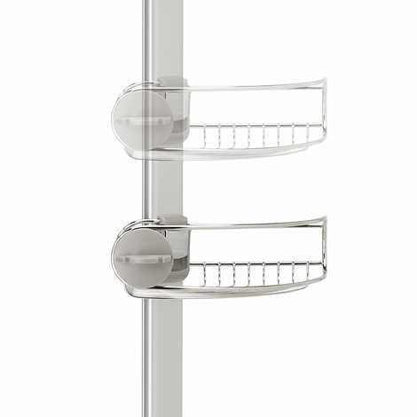 Simplehuman 8’ Tension Shower Caddy and Foldaway Squeegee - Retail $99