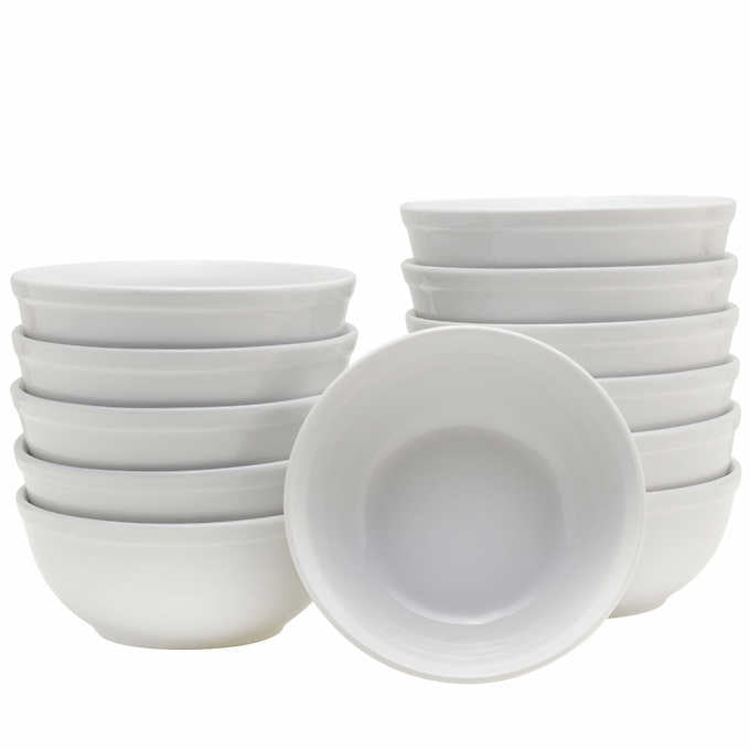 NEW -  Towle Hospitality Set of 12 Porcelain All-Purpose Bowls - Retail $39