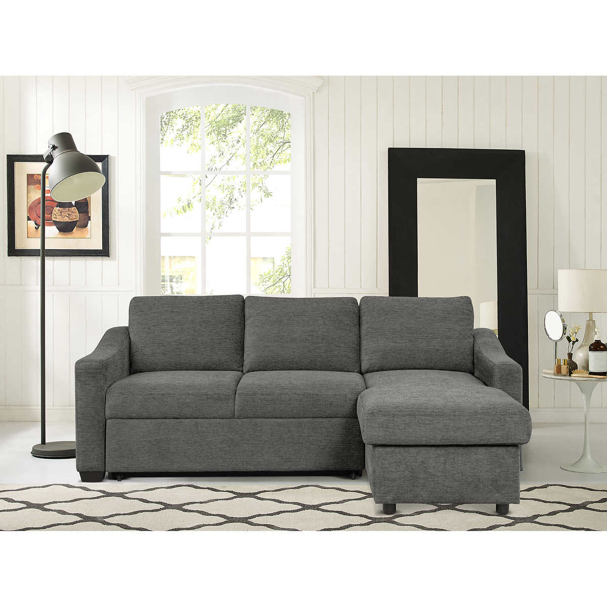 Costco Coddle Aria Fabric Sleeper Sectional Retail 1249 PDX Deals