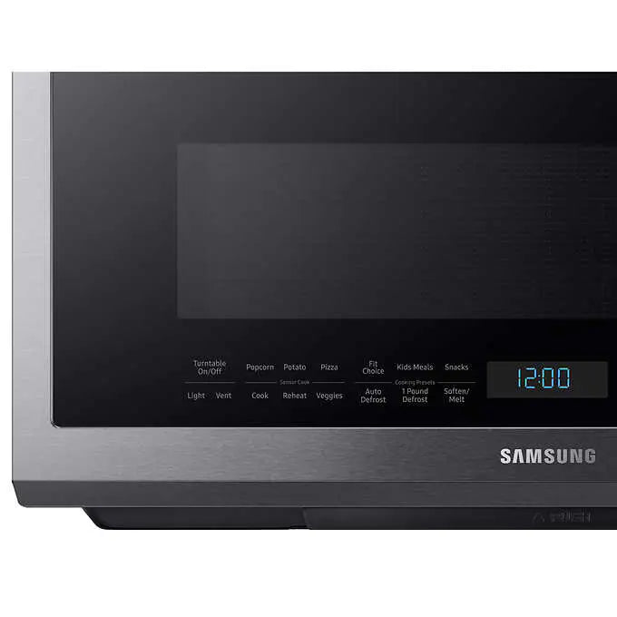 New - Samsung 2.1 cu. ft. Over-the-Range Microwave with Sensor Cook ME21M706BAS - Retail $519