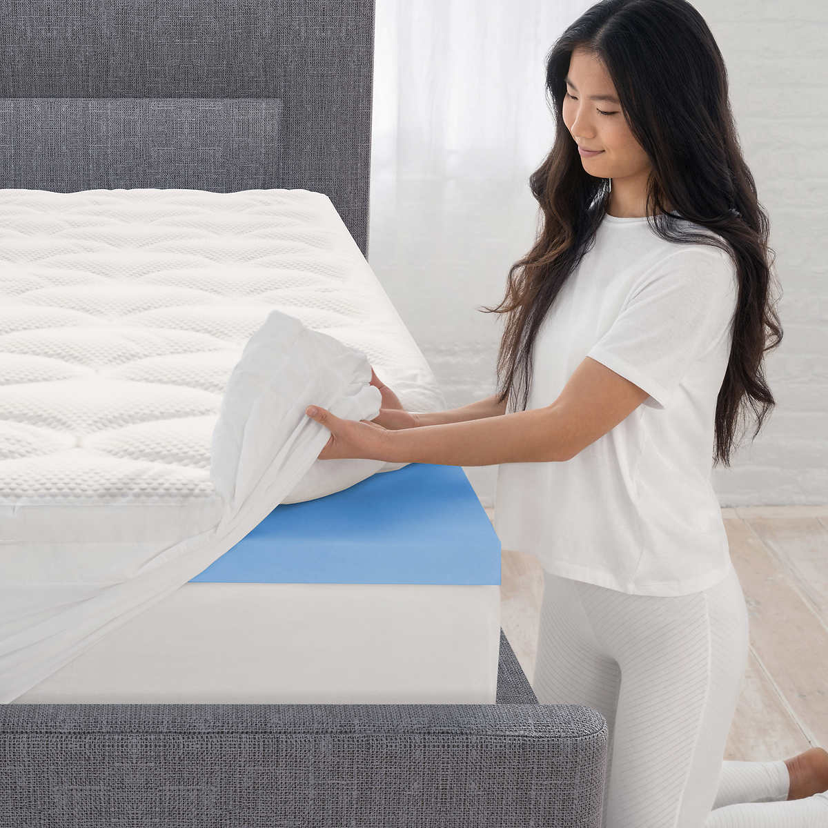 NEW - Costco - Novaform FULL Plush Pillowtop 4” Memory Foam Mattress Topper - Retail $159