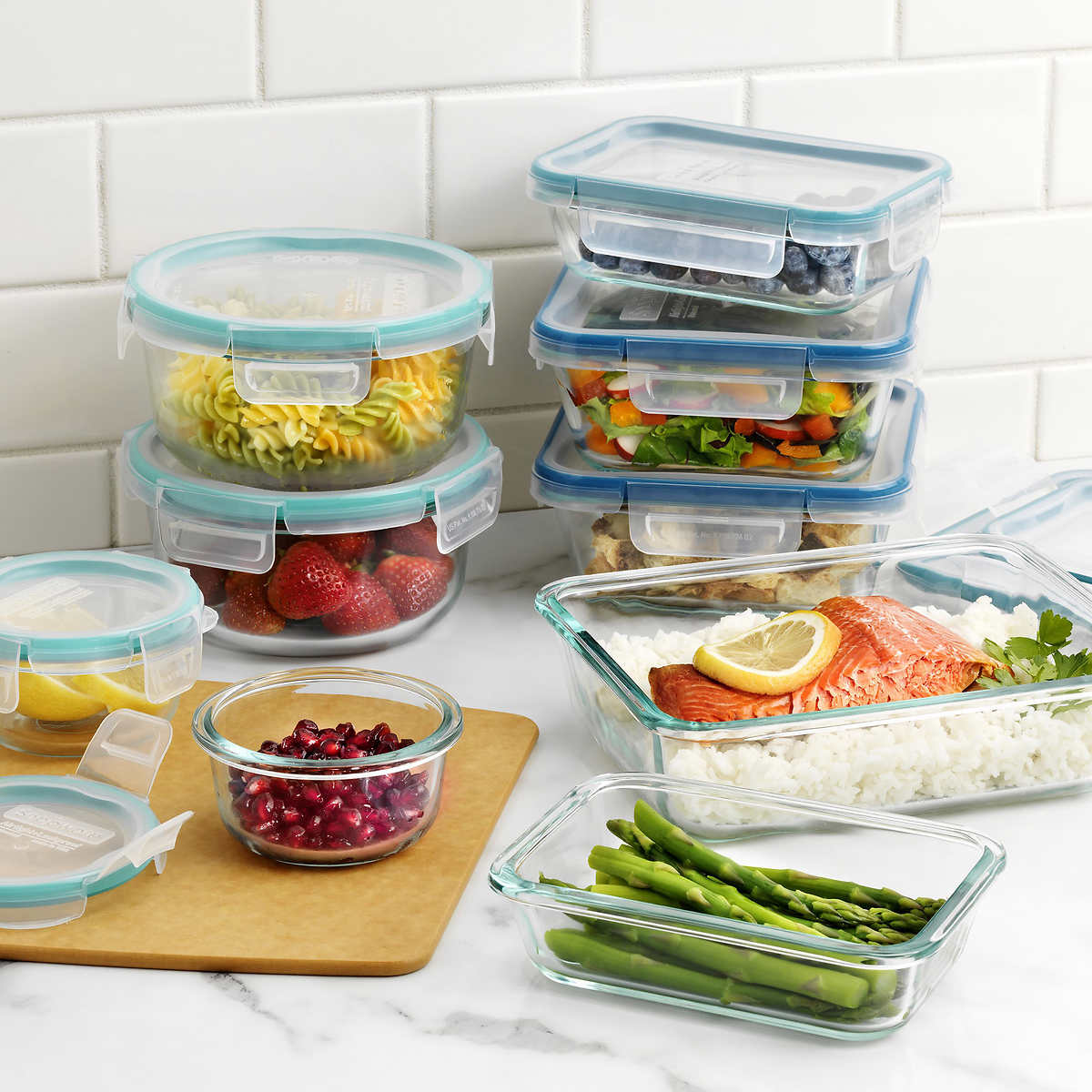 Costco - Snapware Pyrex 18-piece Glass Food Storage Set - Retail $36