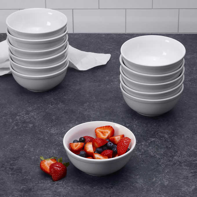 NEW -  Towle Hospitality Set of 12 Porcelain All-Purpose Bowls - Retail $39