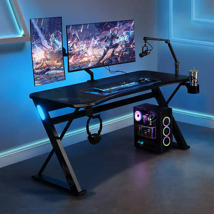 NEW w/ dmg - DPS Radius 60” Gaming Desk - Retail $249