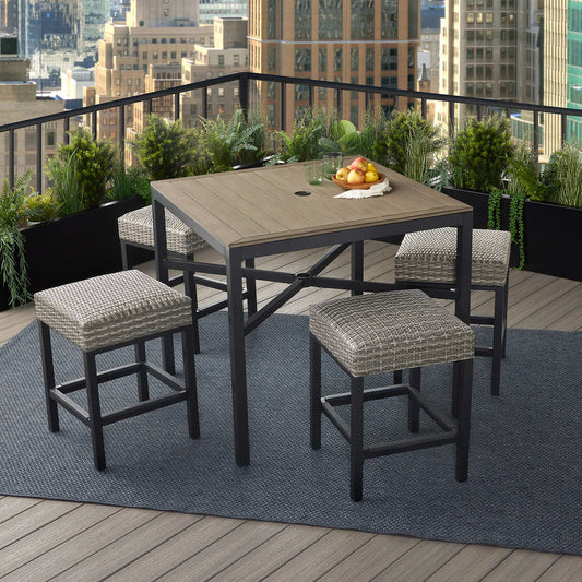 IN BOX - Costco - Agio Winlock 5-piece Outdoor Patio Dining Set - Retail $899