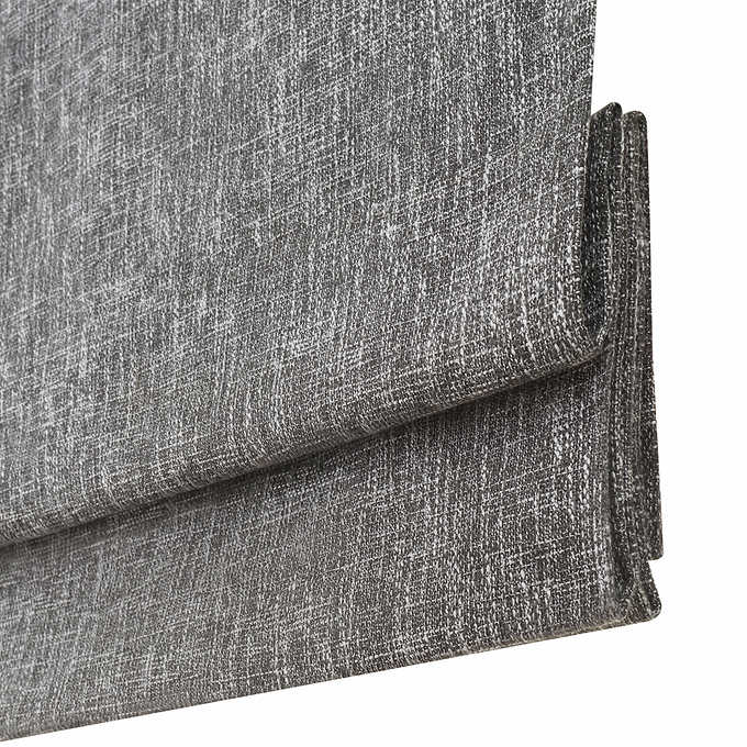 NEW - Costco - Eclipse Drew Total Blackout Roman Shade, Gray,  31 X 64, 2-pack - Retail $99