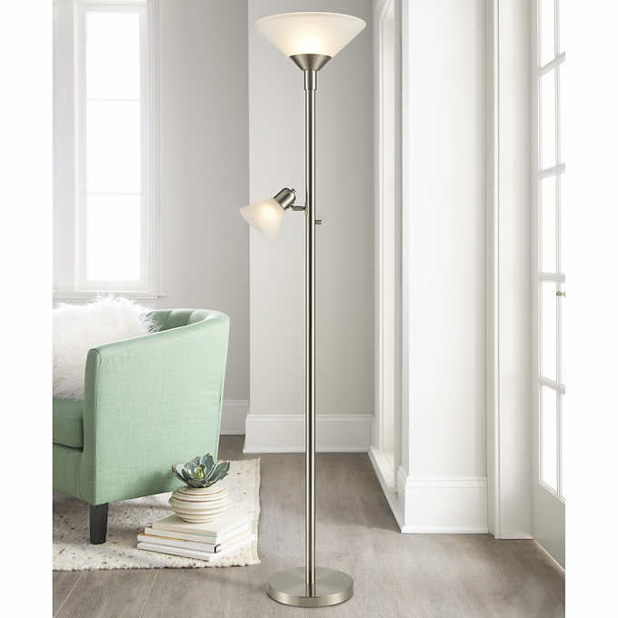 Costco - Torchiere Floor Lamp with Reading Light - Retail $84