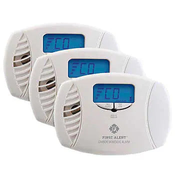 First Alert Dual Powered Carbon Monoxide Alarm 3-pack - Retail $59