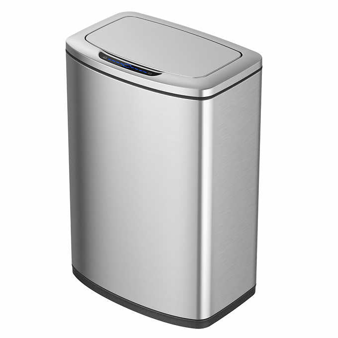 Costco - EKO 47L Stainless Steel Motion Sensor Trash Can - Retail $49