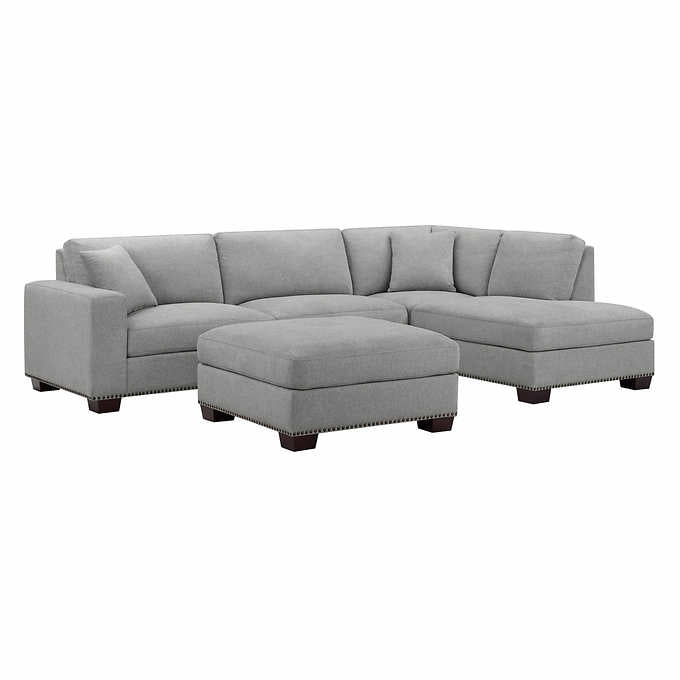 Costco - Thomasville Artesia Fabric Sectional with Ottoman - Retail $999