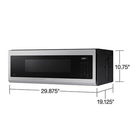 Samsung 1.1 cu. ft. Smart SLIM OTR Microwave with Wi-Fi and Voice Control Features - Retail $569