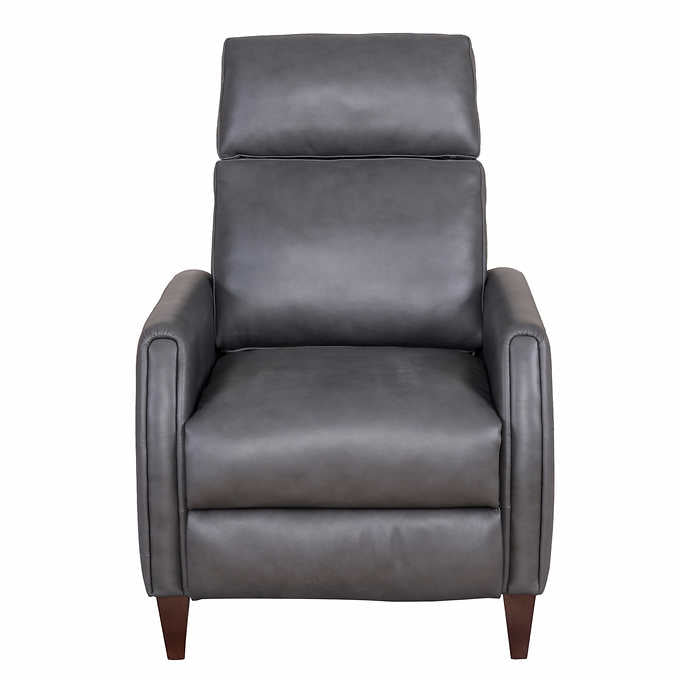 NEW IN BOX - Costco - Decklyn Leather Pushback Recliner - Retail $549