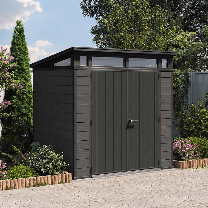 NEW SEALED - Keter Cortina Premium Modern Outdoor Storage Shed 7' x 7' - Retail $1399