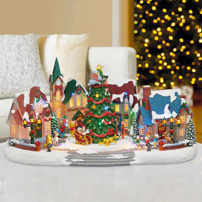 NEW - Costco - Disney Animated Holiday Village With Lights & Music - Retail $129