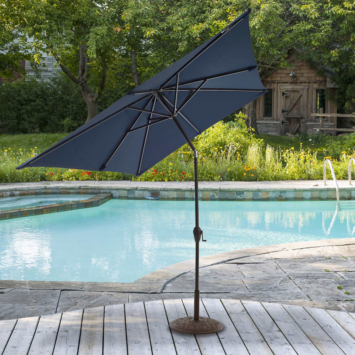 Like NEW - Costco - 7'x10' Rectangle Market Umbrella - Retail $164