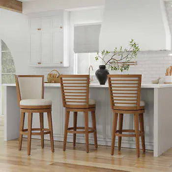 NEW Set of TWO - Tarryn Bar Height Swivel Stool - Retail $398