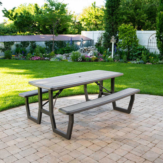NEW - Lifetime Commercial 6ft Folding Picnic Table - Retail $259