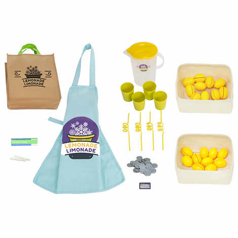 NEW - Costco - Wooden Lemonade Stand & Accessories - Retail $68