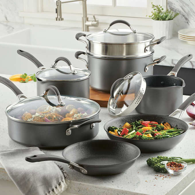 NEW - Costco - Circulon A1 Series with ScratchDefense 11 piece Non-Stick Cookware Set - Retail $199