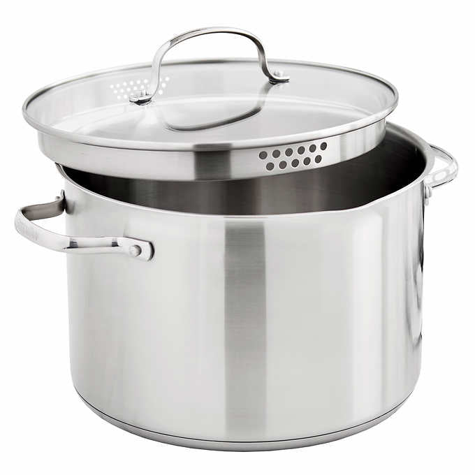 NEW - Costco - GreenPan 8qt Stainless Steel Stockpot - Retail $39