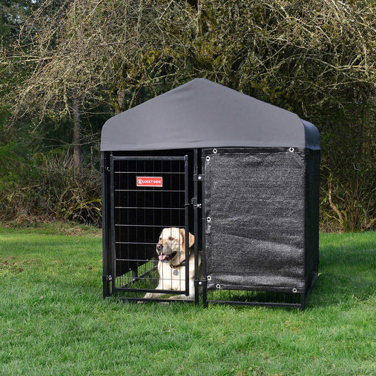 Costco - Lucky Dog STAY Series Studio Jr. Dog Kennel 4'x4' with Privacy Screen - Retail $229