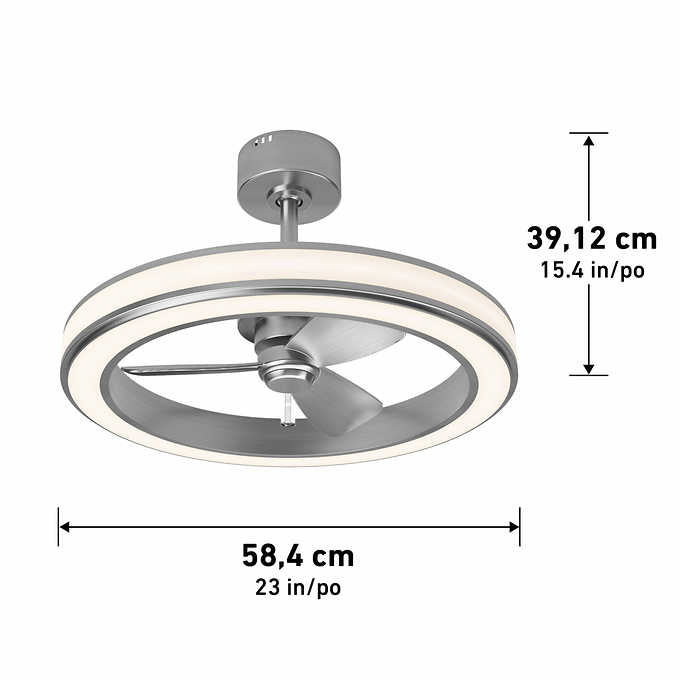 NEW - Artika Edwin 23" LED Chandelier Ceiling Fan - Retail $185