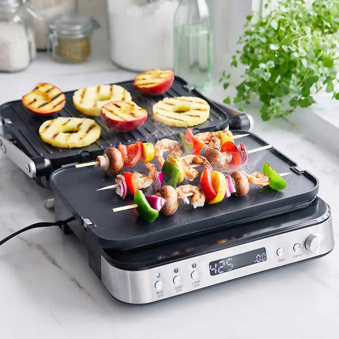 NEW - Costco - GreenPan 7-in-1 Ceramic Nonstick Grill Griddle and Waffle Maker - Retail $139