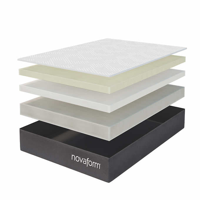 NEW - Costco - Novaform TWIN DreamAway 8" Gel Memory Foam Mattress - Retail $159