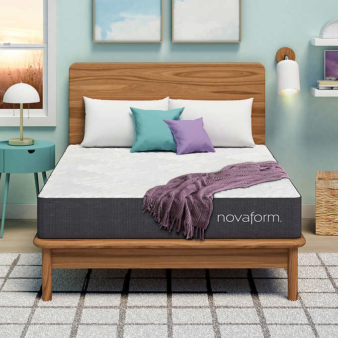 NEW - Costco - Novaform TWIN DreamAway 8" Gel Memory Foam Mattress - Retail $159