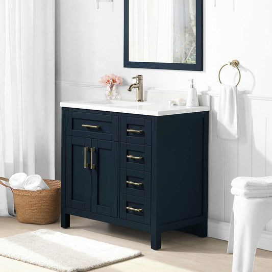 Costco - OVE Decors Lakeview 36" Bath Vanity in Blue - Retail $999