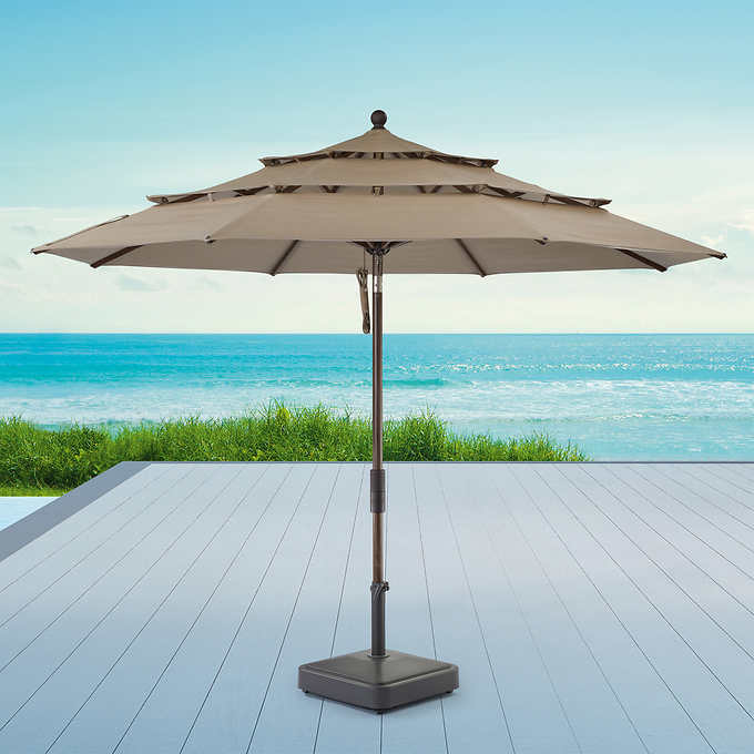 NEW - Costco - Proshade 11ft Three-Tier Market Umbrella - Retail $219