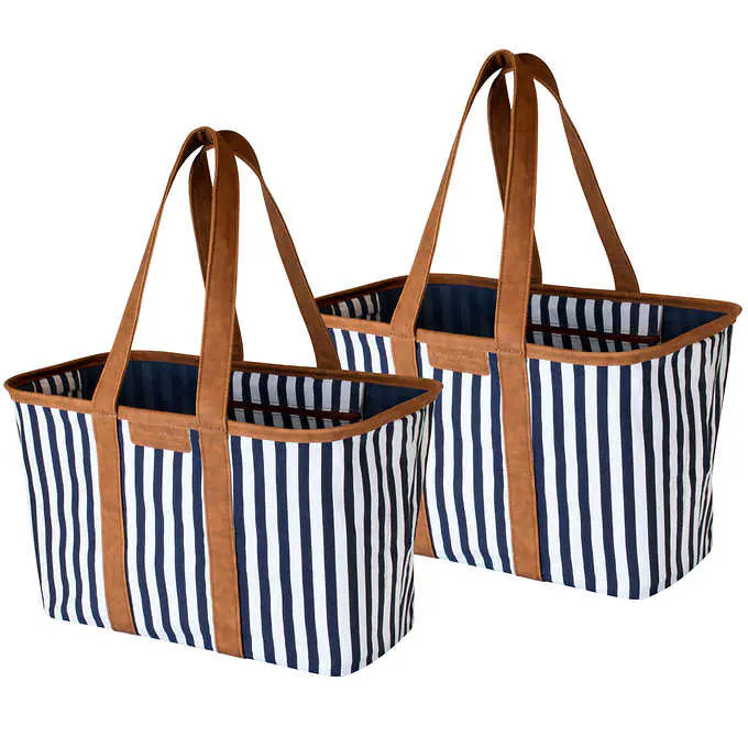 NEW - Costco - CleverMade SnapBasket LUXE Laundry Tote, 2-pack - Retail $47