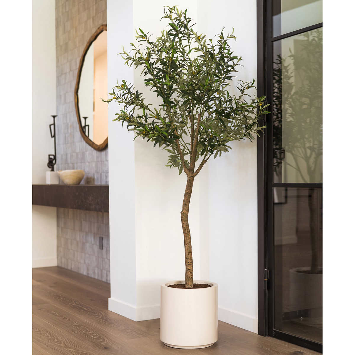 NEW - Costco - Faux 6.5' Olive Tree - Retail $179