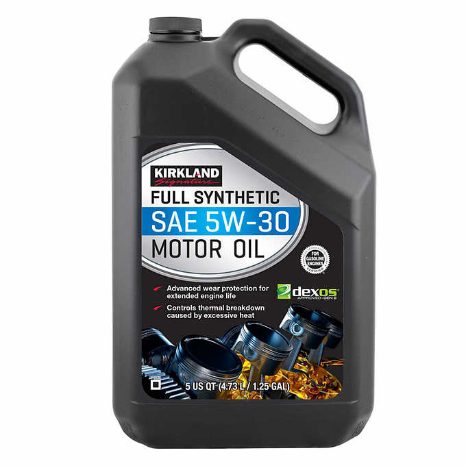 NEW - Kirkland Signature 5W-30 Full Synthetic Motor Oil, 5-quart, 2-pack - Retail $39