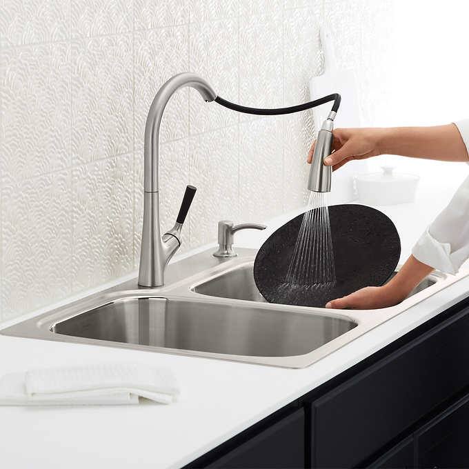 Like NEW - Costco - Kohler Stainless Steel Sink and Faucet Package - Retail $339