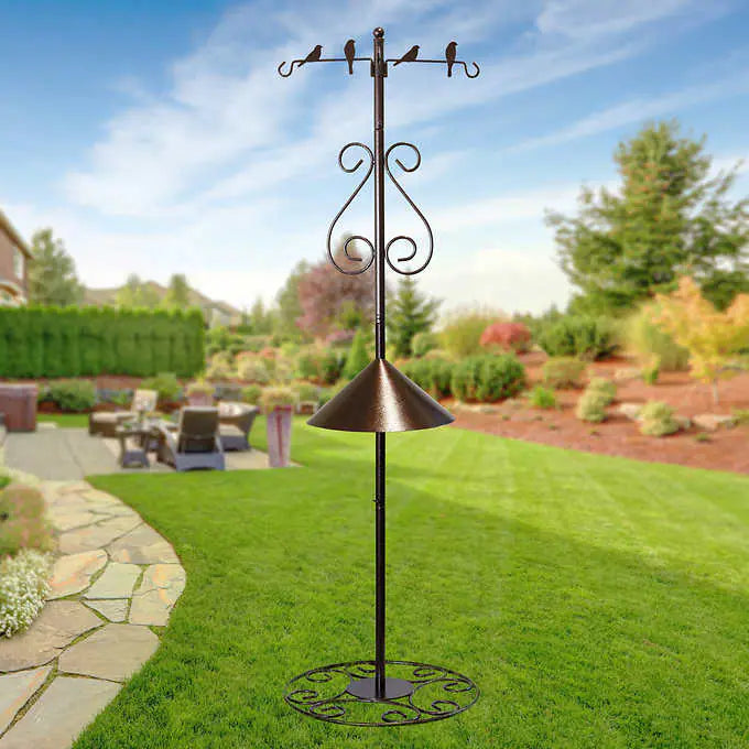 Metal Garden Stand with Baffle - Retail $49