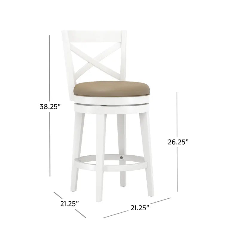 NEW - Costco - Hillsdale Grace Stool, White, 2-Pack - Retail $164