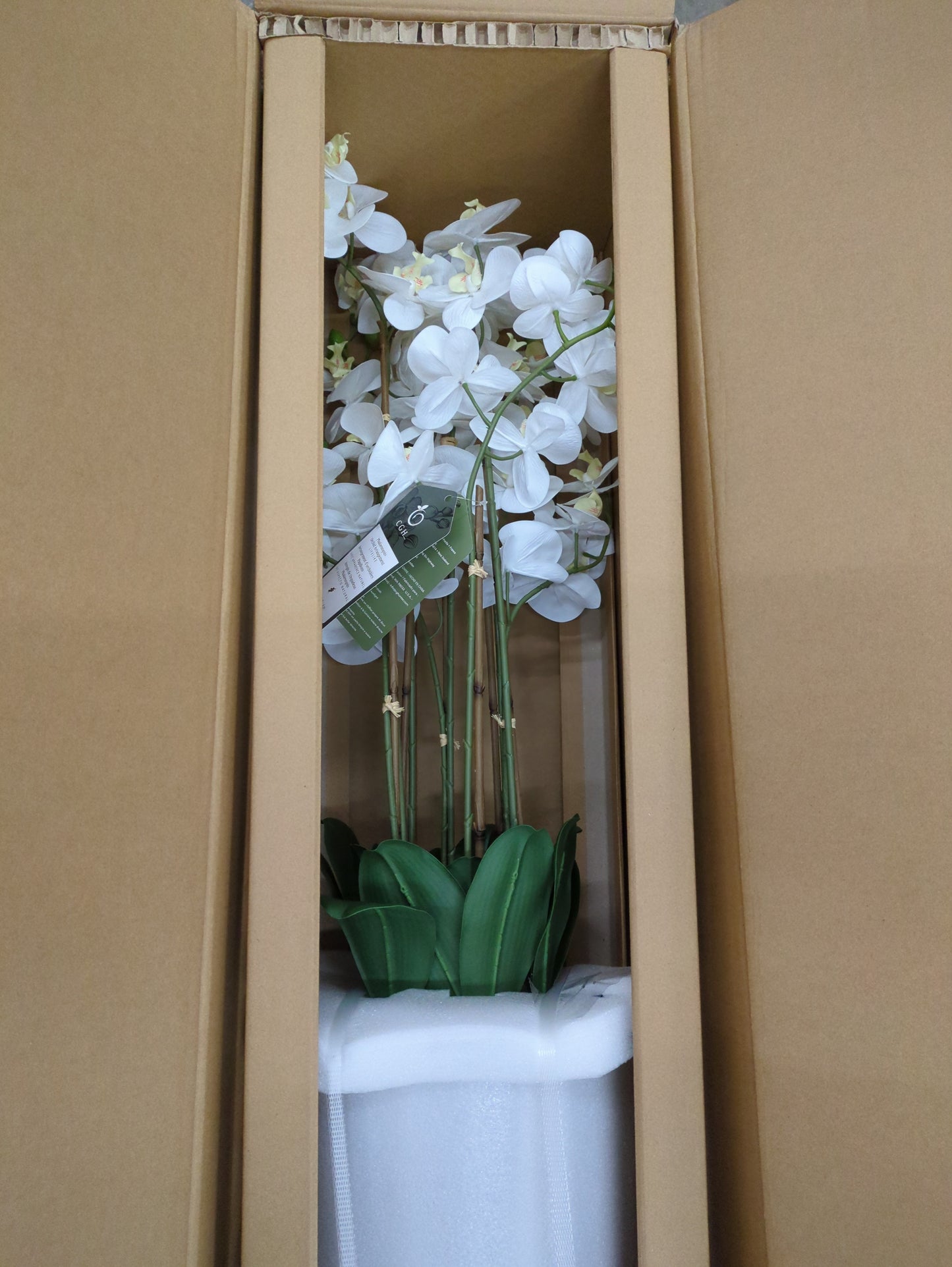 NEW - Faux 4’ Phalaenopsis Orchid - Retail $130