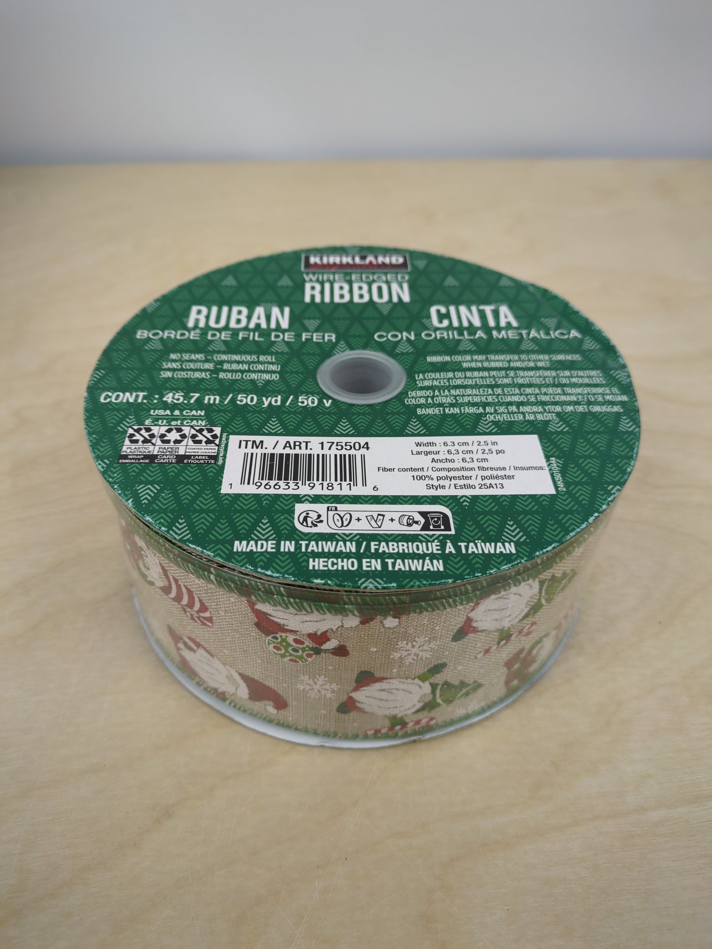 Kirkland Wire Edged Ribbon 50 yards