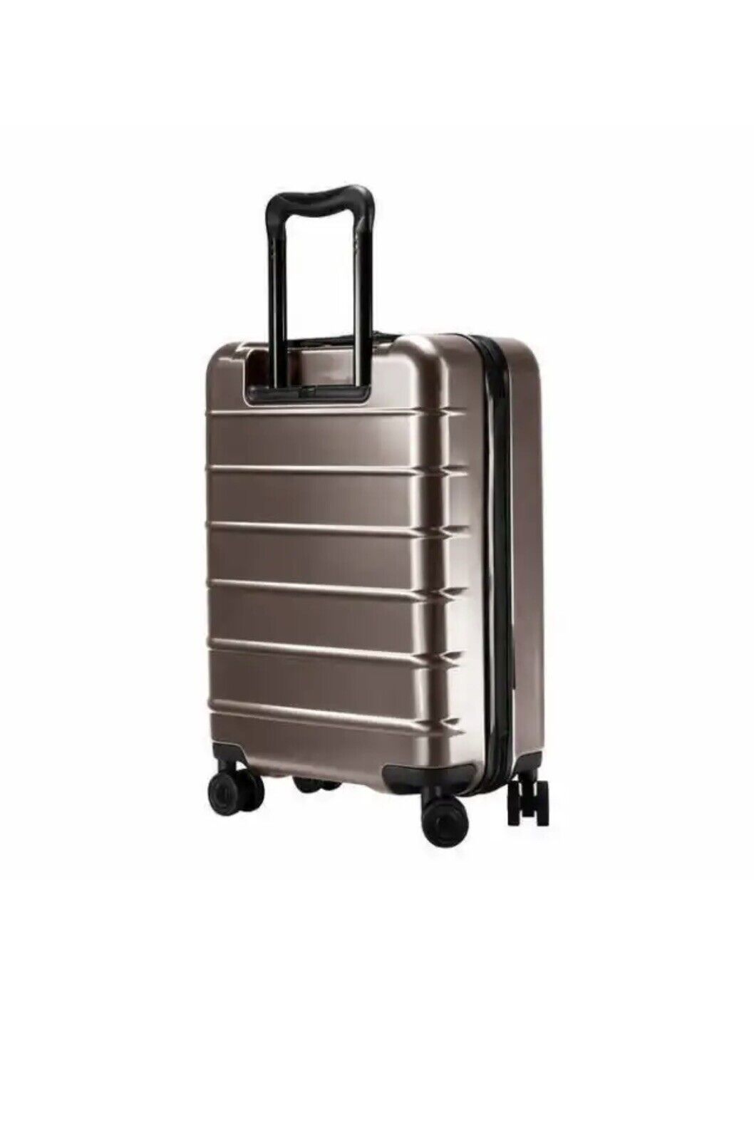 NEW - Ricardo Front Opening Carry On Spinner Luggage Suitcase in Bronze - Retail $89