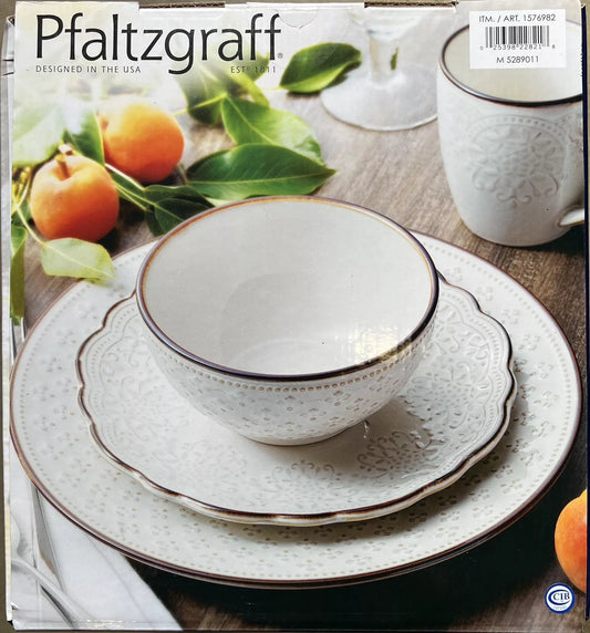 Pfaltzgraff Dinner Set - White - Retail $49