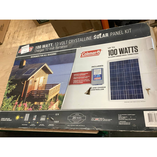 Costco - Coleman 100W Solar Panel With 8.5 AMP Charge Controller - Retail $129