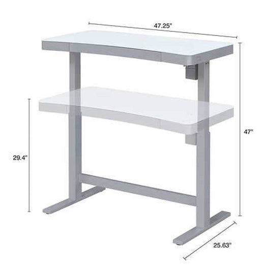 Costco - Tresanti 47" Curved Adjustable Height Desk - Retail $359