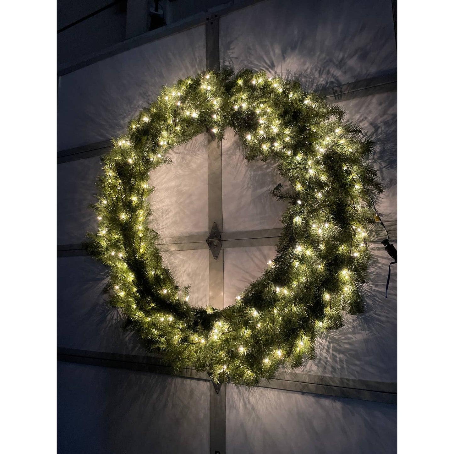 NEW - National Tree Company, Pre-Lit Artificial Christmas Wreath, 60" - Retail $279