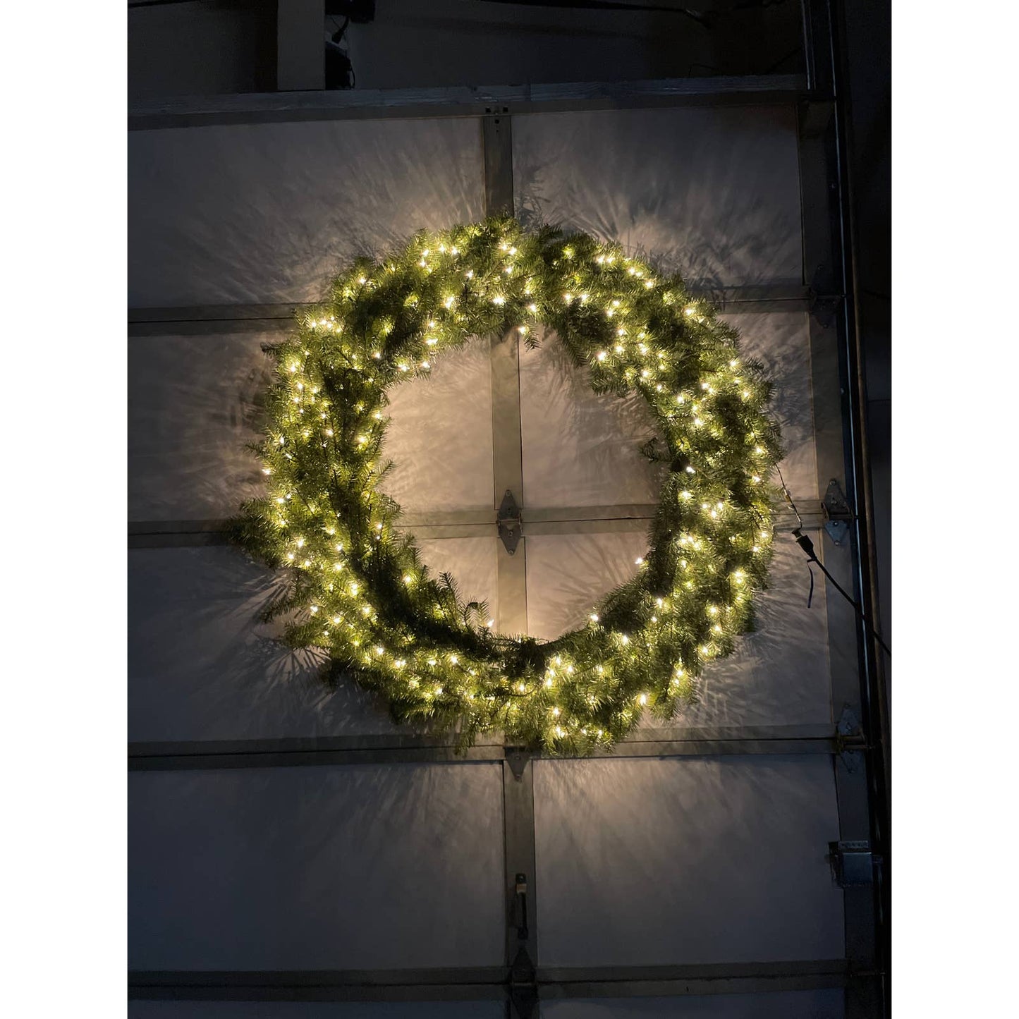 NEW - National Tree Company, Pre-Lit Artificial Christmas Wreath, 60" - Retail $279