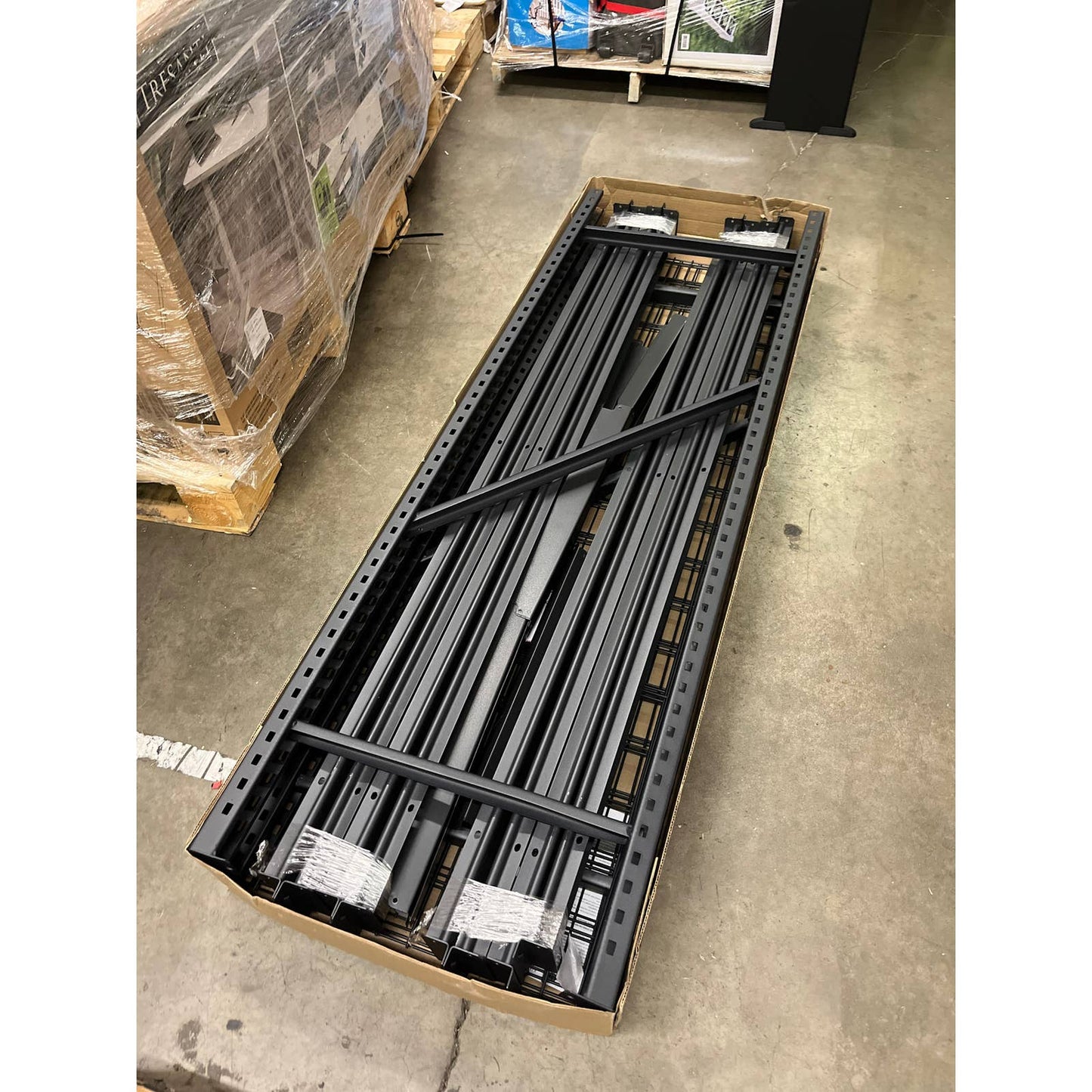 Costco - Edsal 4-Shelf Industrial Storage Shelving Unit, 77"W x 24"D x 72"H, Black - Retail $199