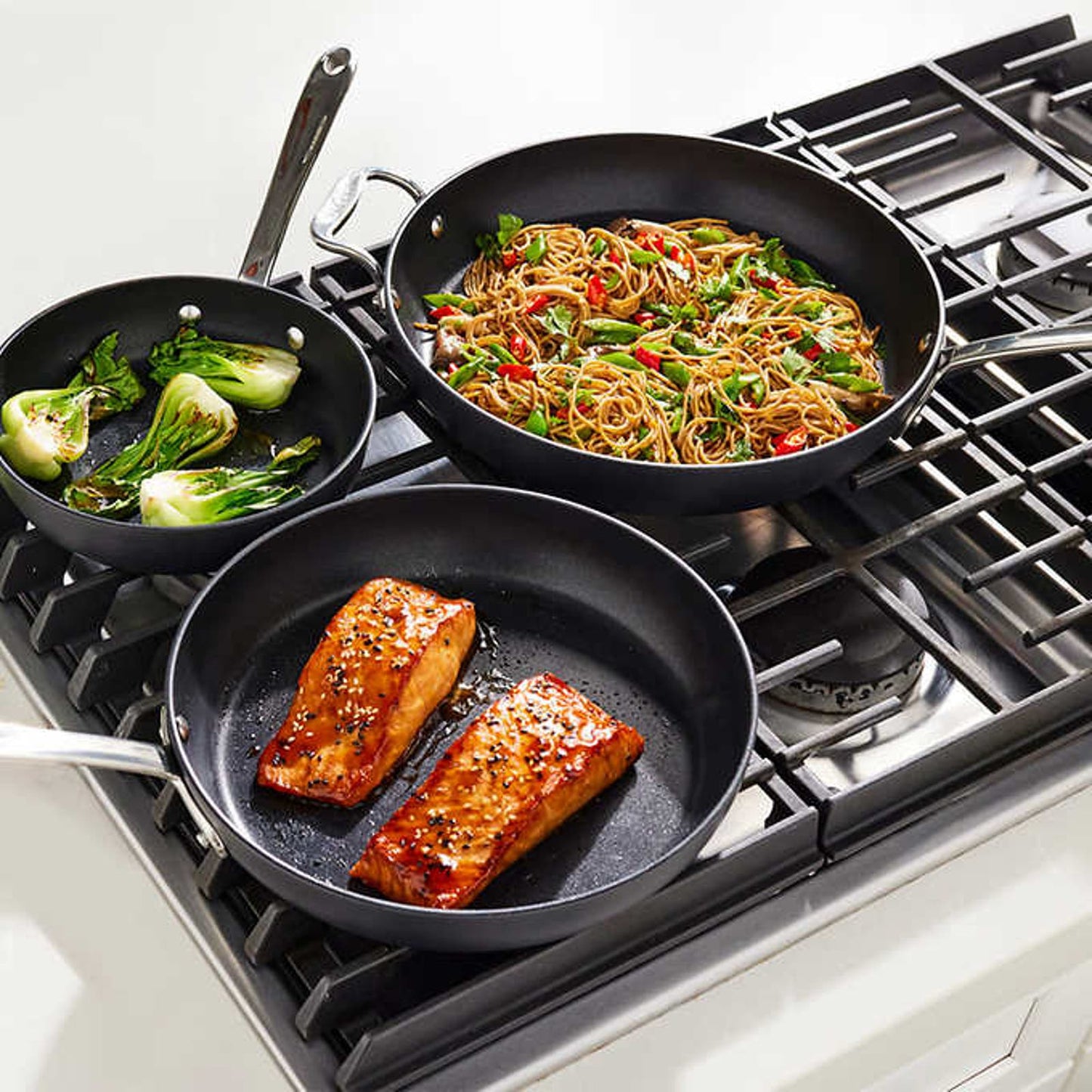 Costco - All-Clad Hard-Anodized Fry Pan 3-piece Set - Retail $84